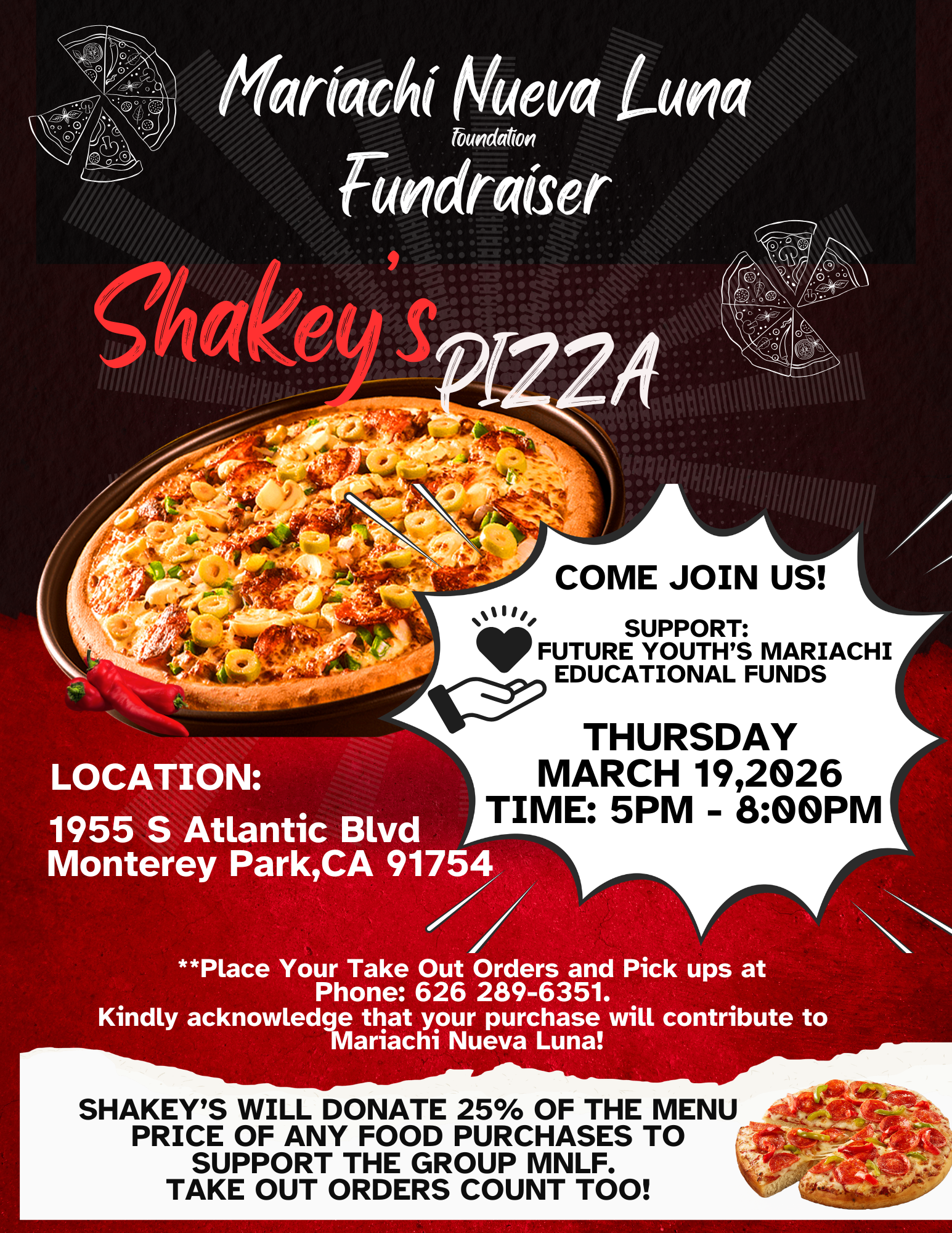 SHAKEY'S FUNDRAISER