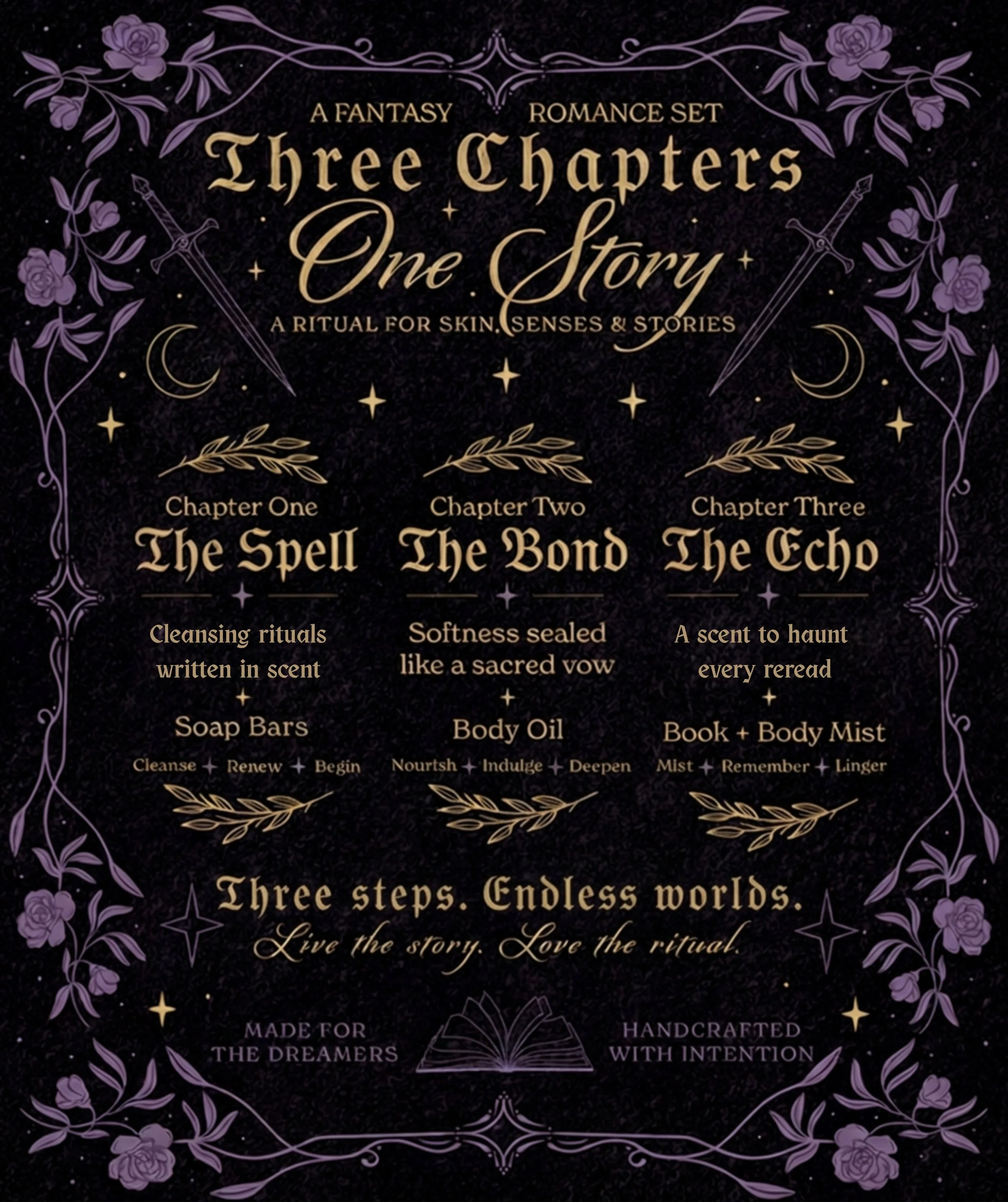 ✨ Enter a world where the pages come alive&hellip; ✨📖

Our Fantasy Romance Set has arrived! 🖤 Each piece is inspired by the magic, romance, danger, and unforgettable characters we can&rsquo;t stop reading about.

Because sometimes you don&rsquo;t j