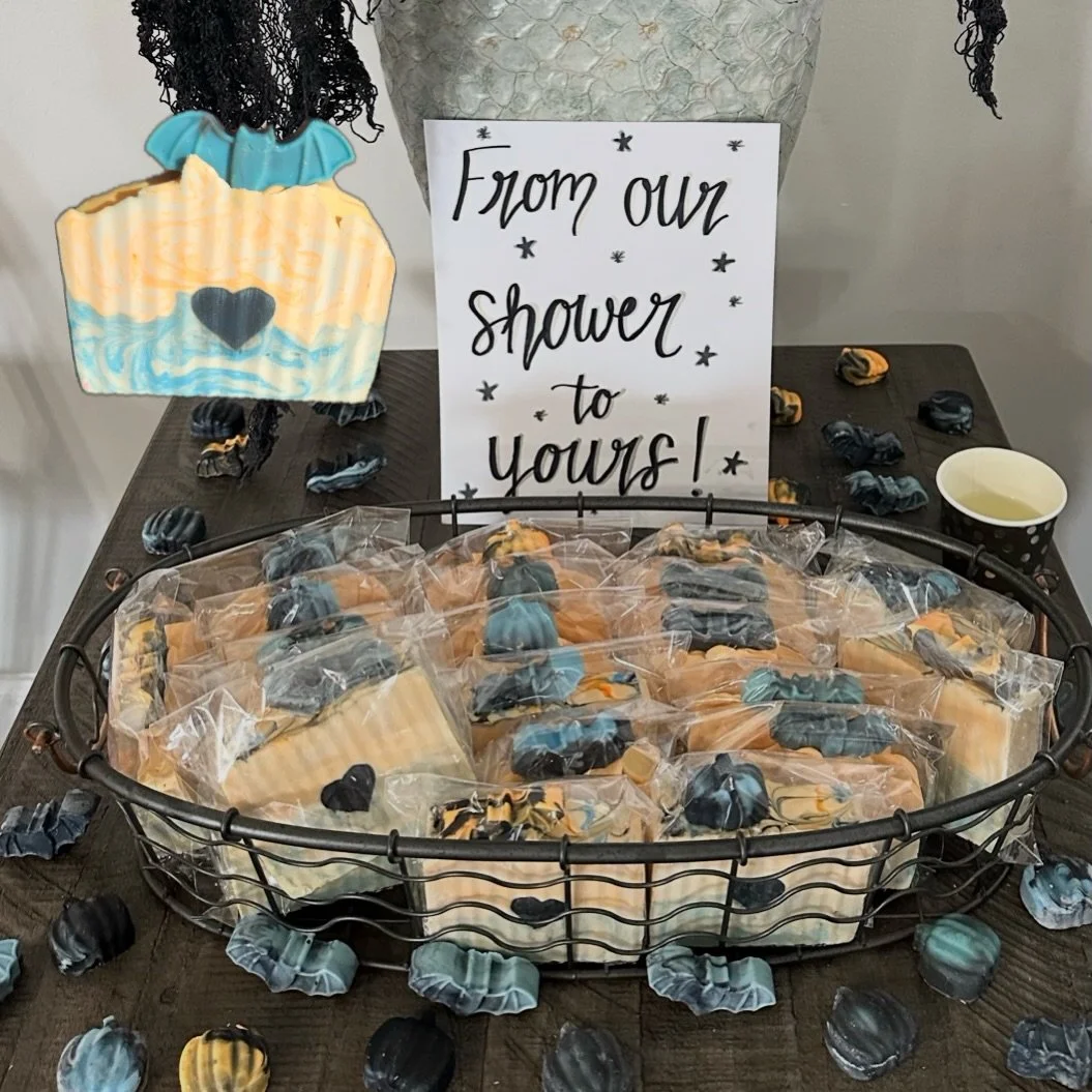 Did you know you could order custom soaps for any occasion? I made these for my halloweeen themed baby shower! Google form is in the bio!