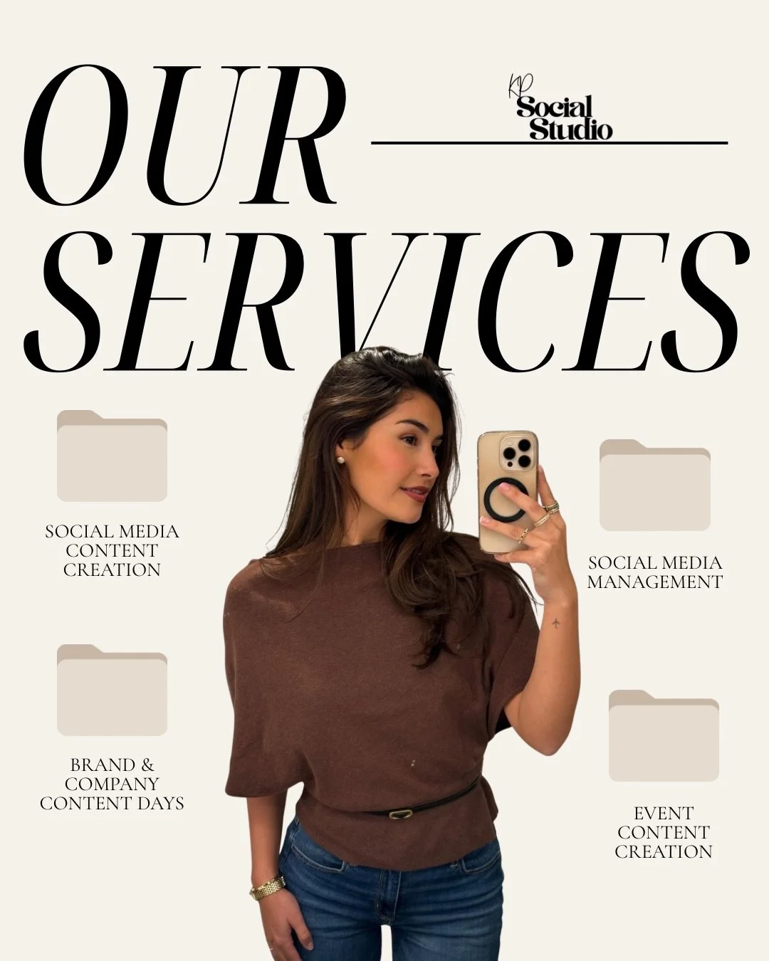 Our services, simplified.✨🤳

From content creation to full-scale management, everything we offer is designed to elevate your brand and keep your presence consistent, strategic, and visually aligned.🤍

If you&rsquo;re ready to take your content to t