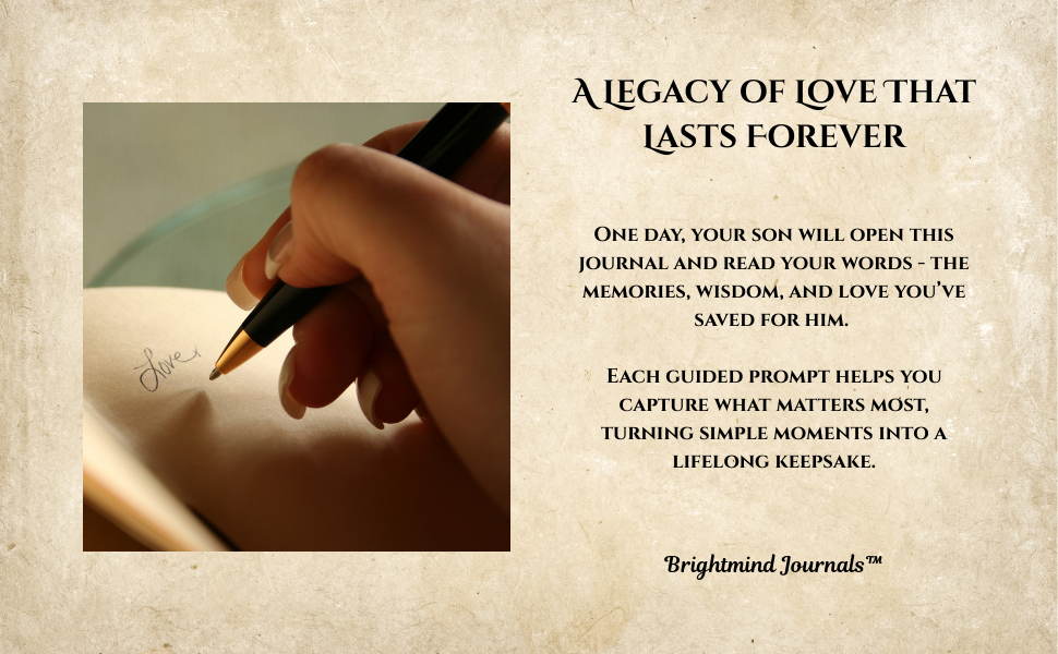 Close-up of a hand writing the word 'Love' with a black pen in a journal.