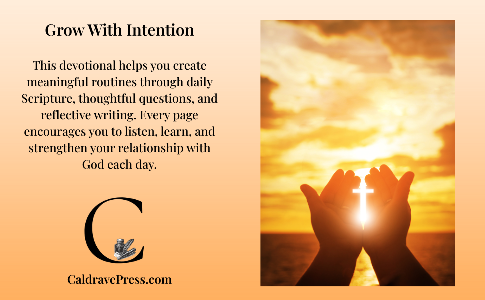 Two hands forming a heart shape around a glowing cross at sunset over water.