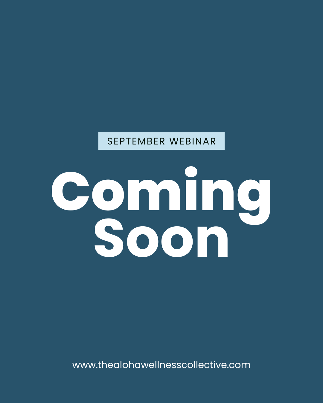 September Webinar
