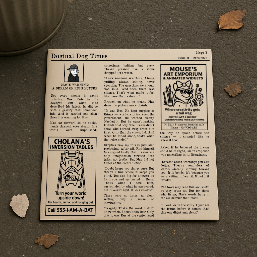 Page 2 from Issue #1 Found