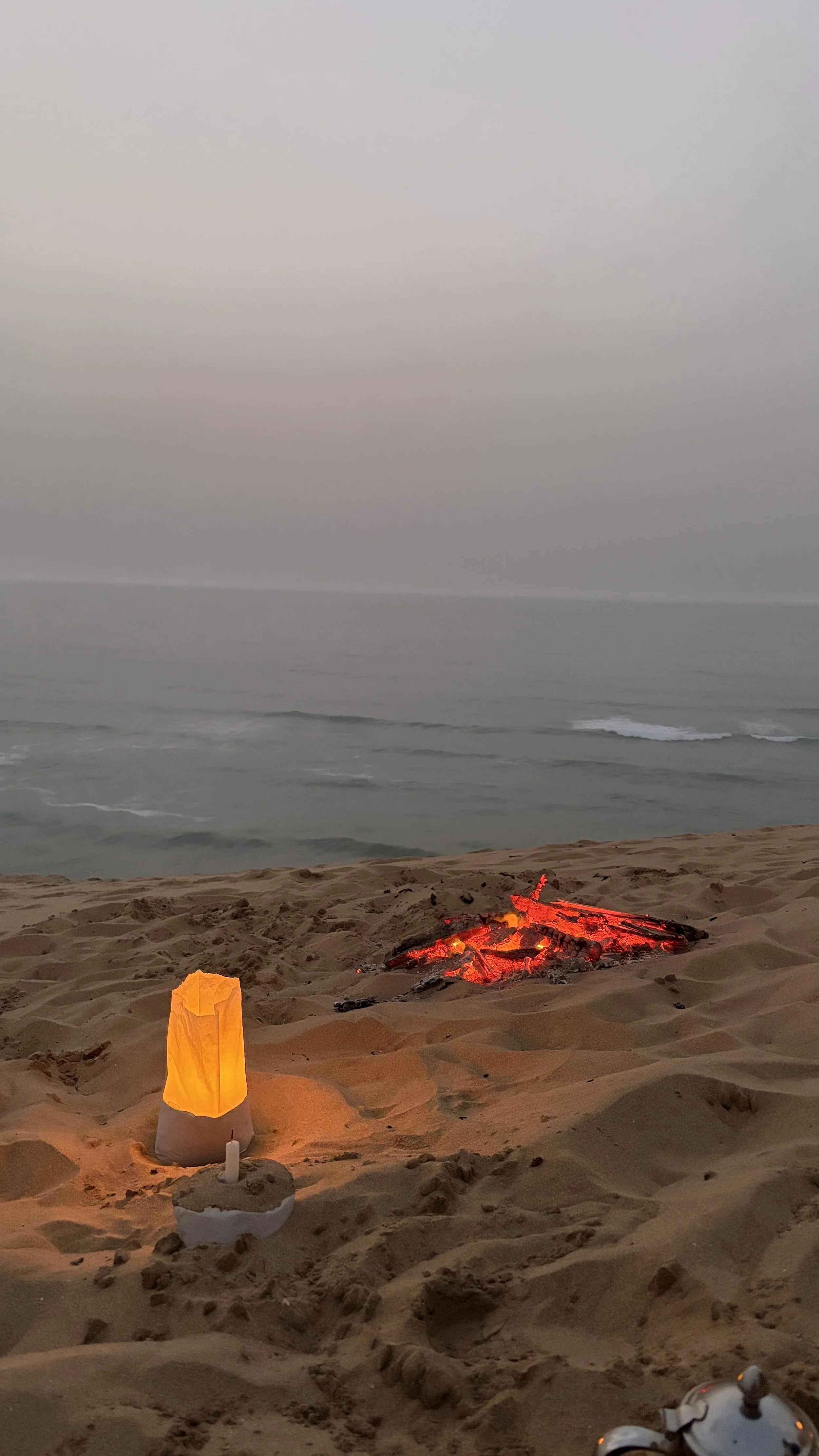 Lagerfeuer in den Dünen