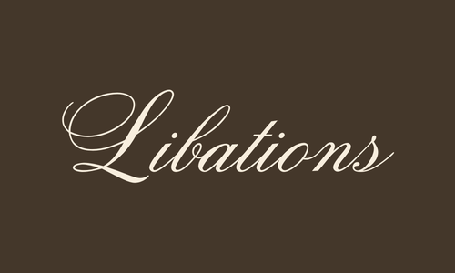 Gray background with the word 'Livations' in elegant white script font.