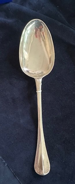 Zilveren dienlepel, Breda, 1742, Cornelis van de Linden.