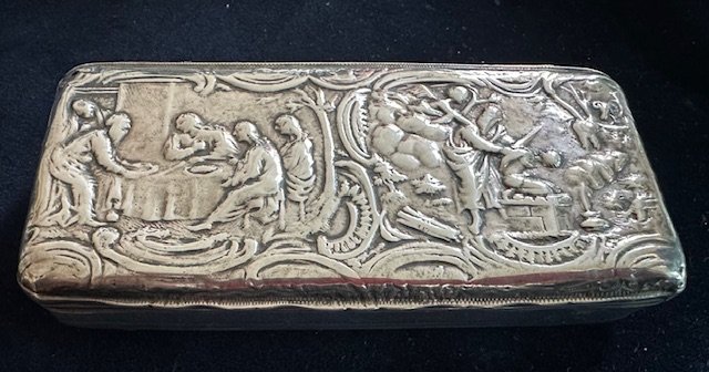 Zilveren tabaksdoos, verm. Schoonhoven ca 1795