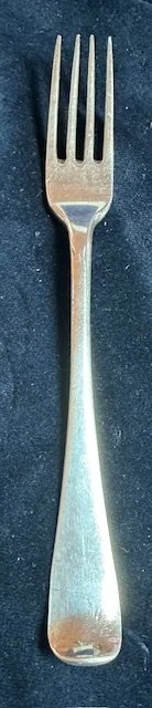 Zilveren tafelvork, Den Haag 1780, Abraham M. Viel jr.