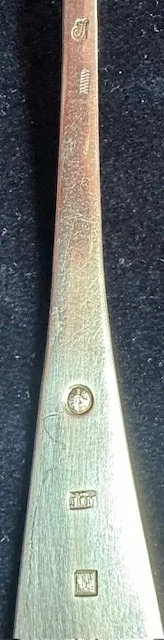 Zilveren tafellepel, punt model, Heerlen 1825