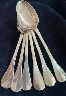 7 tafellepels, glad model, Maastricht: 1786  Willem Haenen