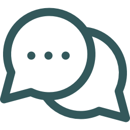 Balões de fala sobrepostos, representando uma conversa ou comunicação.