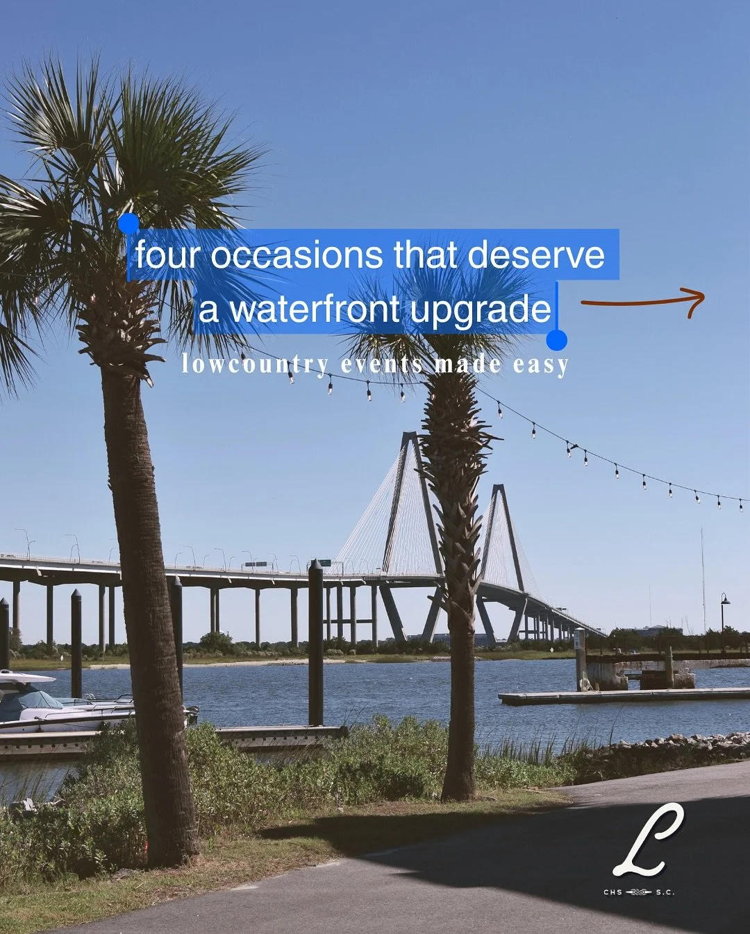 Four occasions that deserve a waterfront upgrade ⚓️✨

From brand launches + networking mixers to rehearsal dinners, oyster roasts, and sunset celebrations&hellip; The Landing is made for those &ldquo;wow&rdquo; moments that still feel effortless.

If