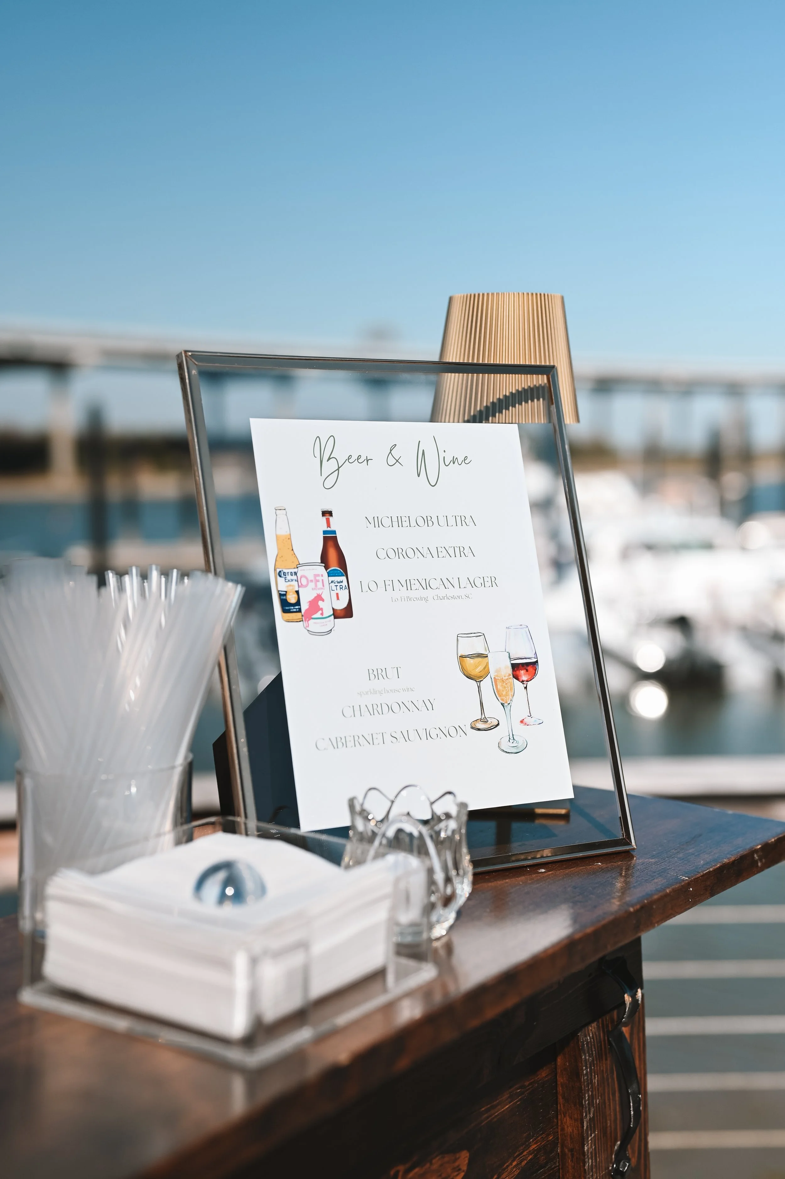 Beer and Wine Open Waterfront Dock Bar 
