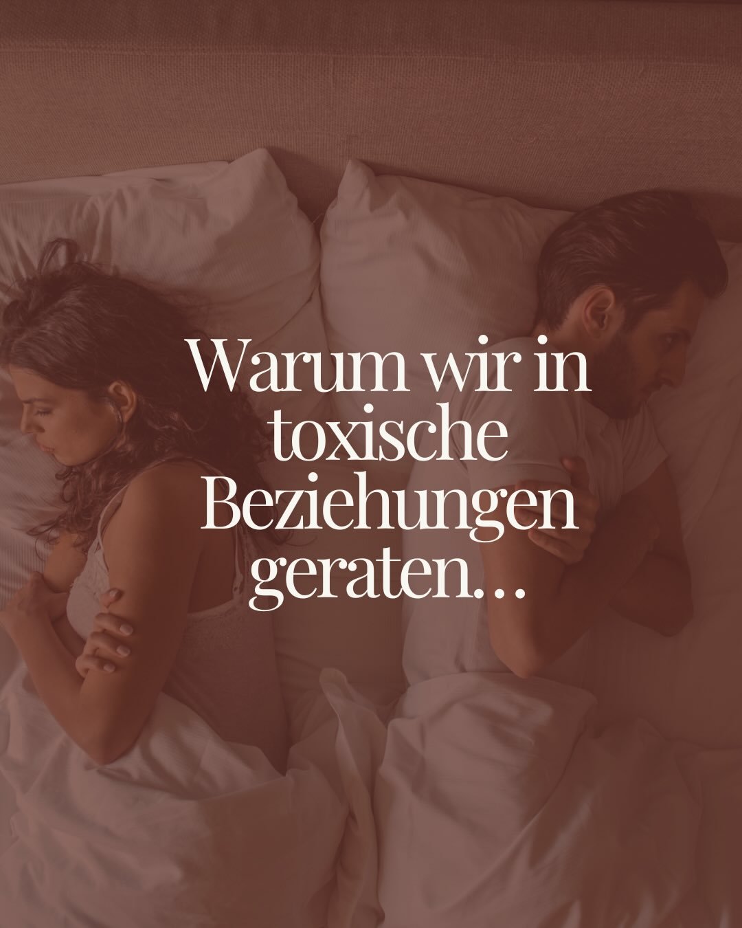 Es gibt viele Formen von toxischen Beziehungen. Oft entstehen sie, weil wir uns selbst nicht ernst nehmen, unsere Gef&uuml;hle ignorieren oder Angst davor haben, allein zu sein.

Wenn wir an eine toxische Beziehung denken, kommen uns meist Gewalt, Ma