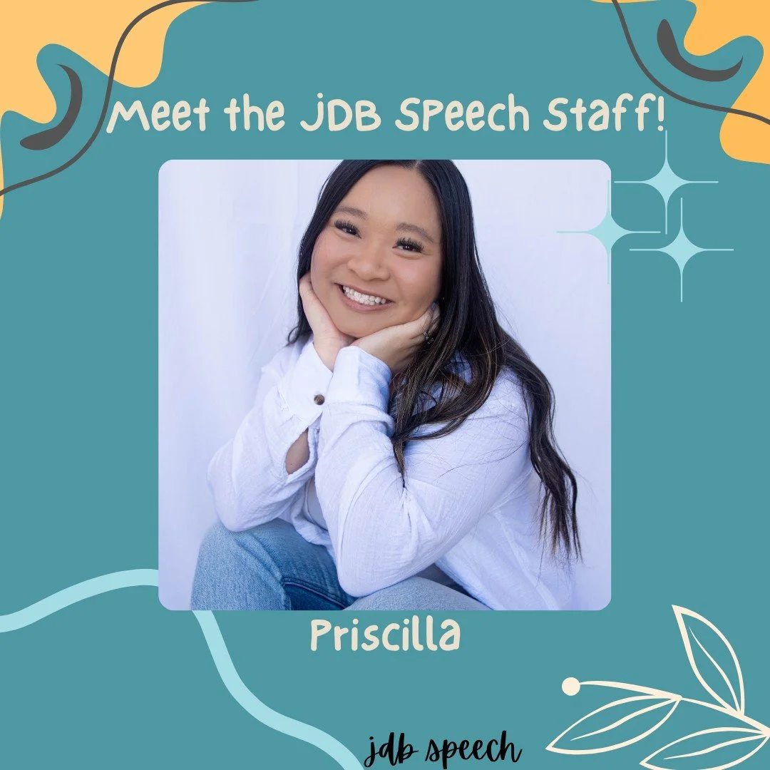 Hi everyone this is Priscilla 👋🏻
She earned her Bachelor&rsquo;s degree in Communication Sciences and Disorders and her Master&rsquo;s degree in Speech-Language Pathology from Biola University. Born and raised in the Bay Area, she now proudly calls