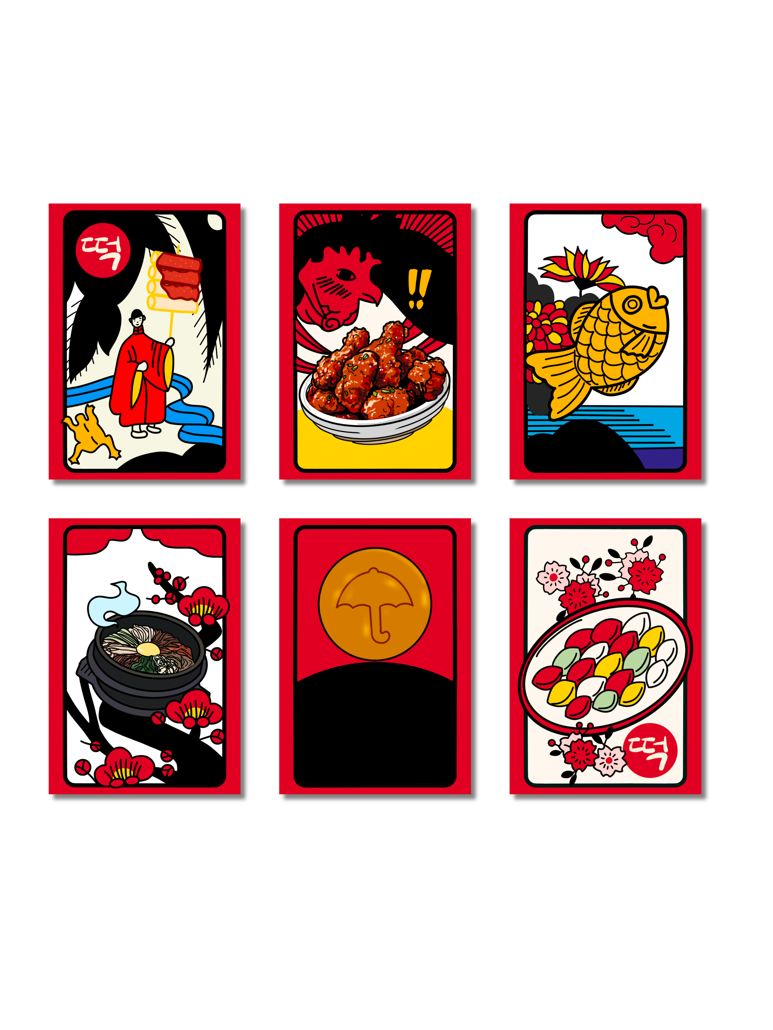 Hwatu Stickers - 6 Pack