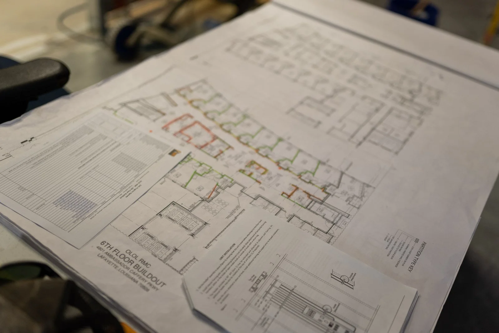 Medical Center Floor Plans for Building Renovation