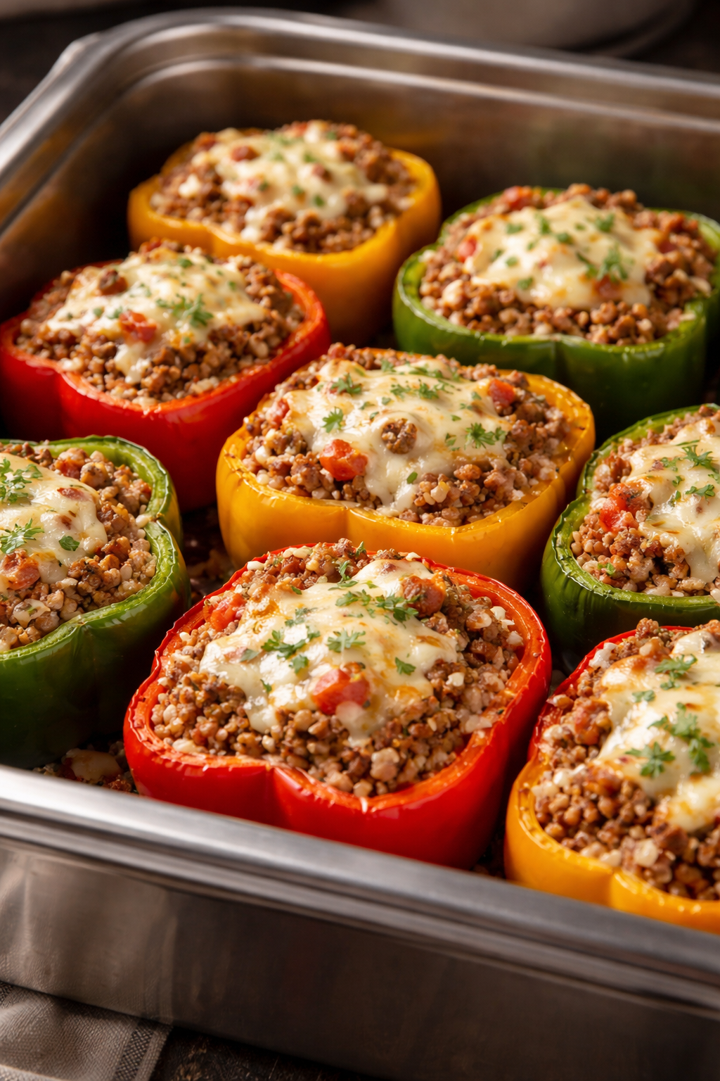 Southwest Chili Stuffed Peppers