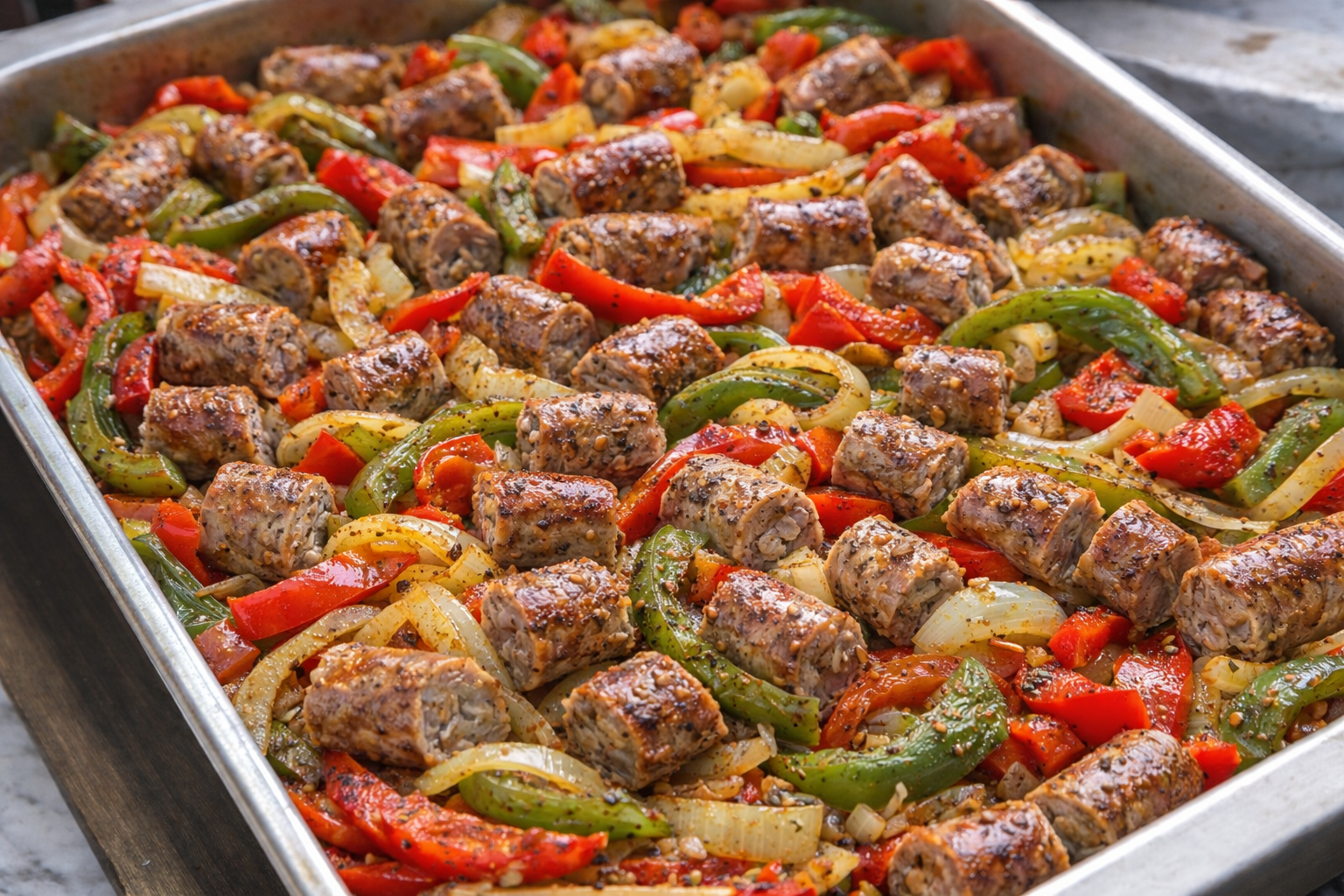 Italian Sausage with Onion and Bell Peppers