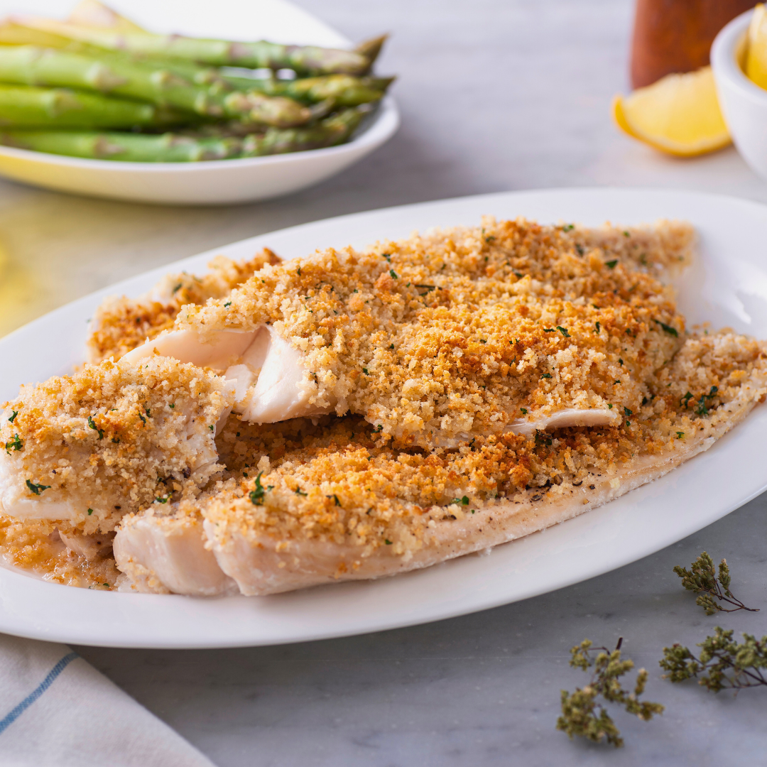 Tilapia with Pecan Topping