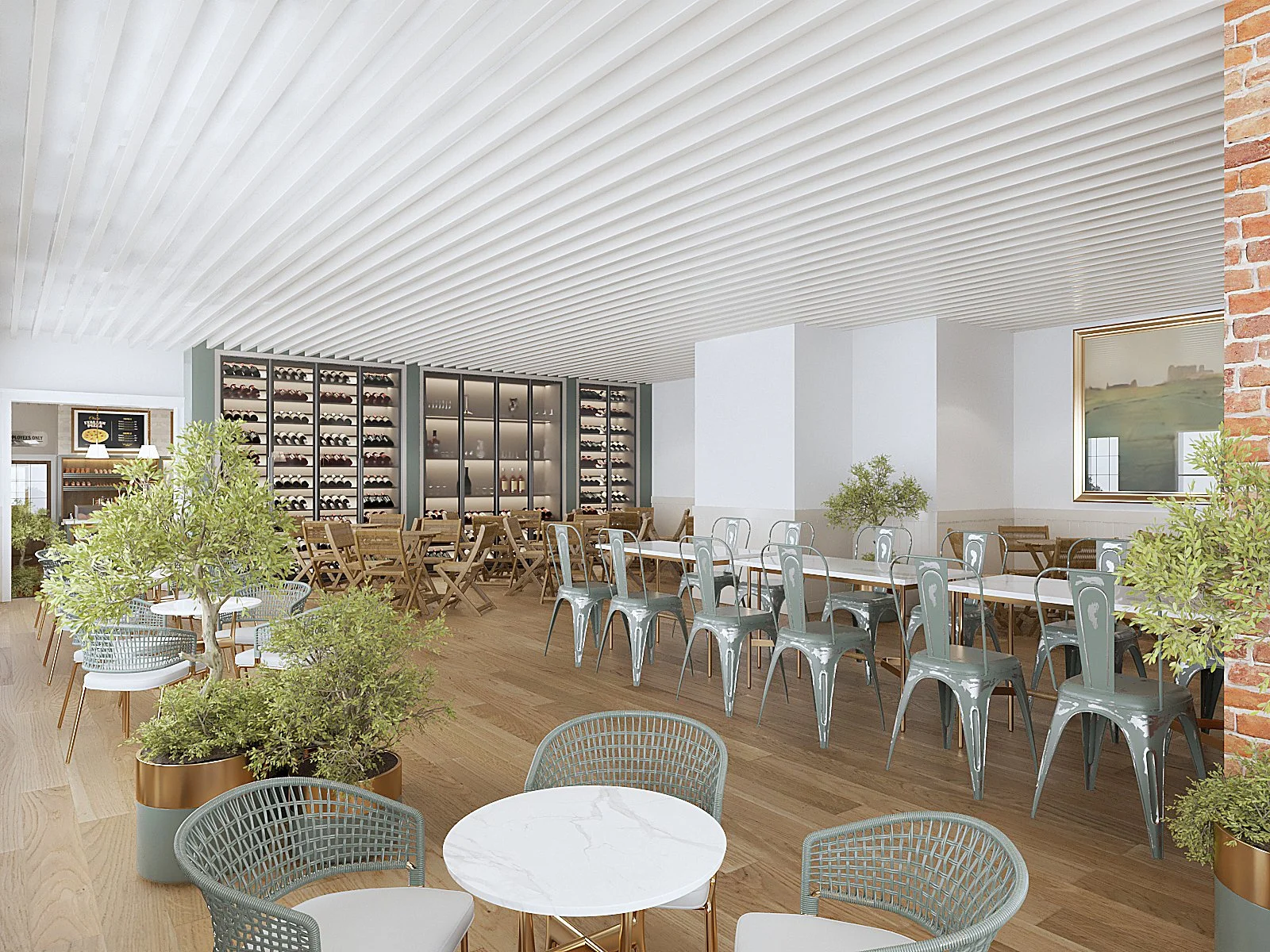 Wine Wall & Seating