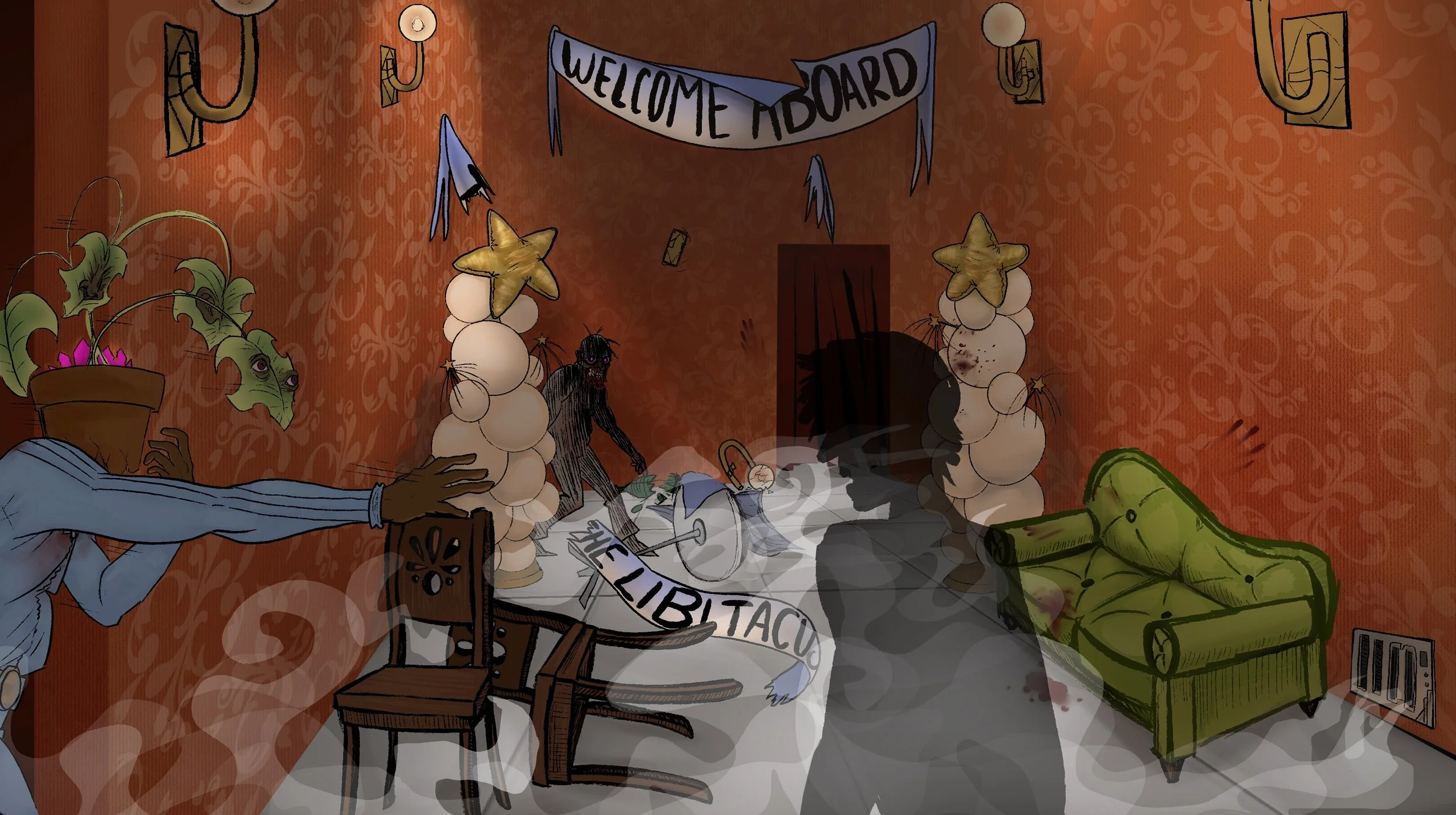 Haunt Comp Concept Art - The First Room