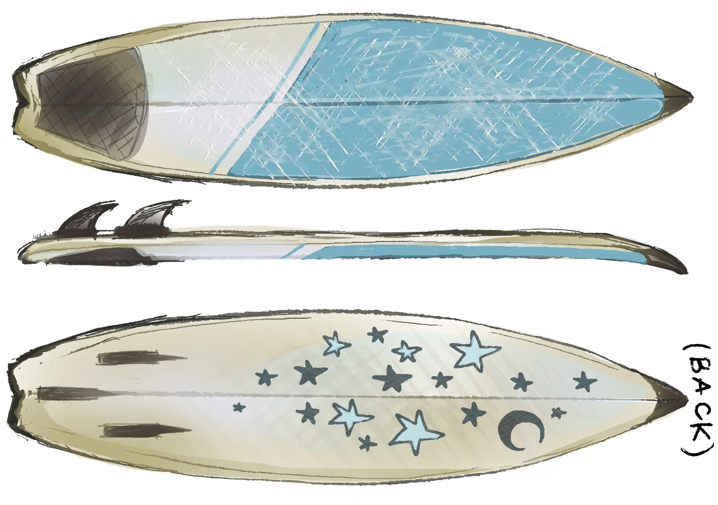 Surfboard Prop Designs