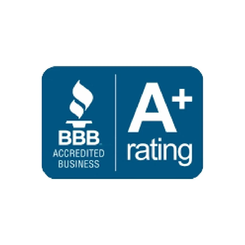 BBB accredited business badge with A+ rating