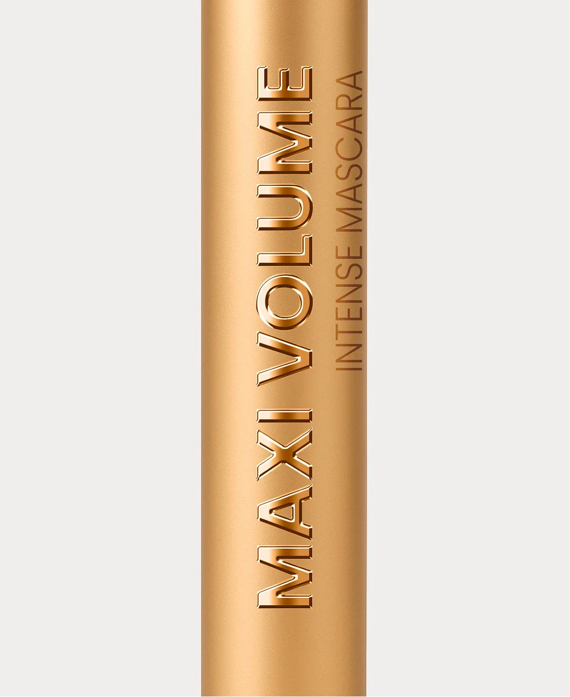 Producto de maquillaje en tubo dorado con la marca 'NATURALX' y la etiqueta 'INTESE MASCARA'_Mascaras deliplus_mercadona_Packaging de cosmetica de estudio berlin