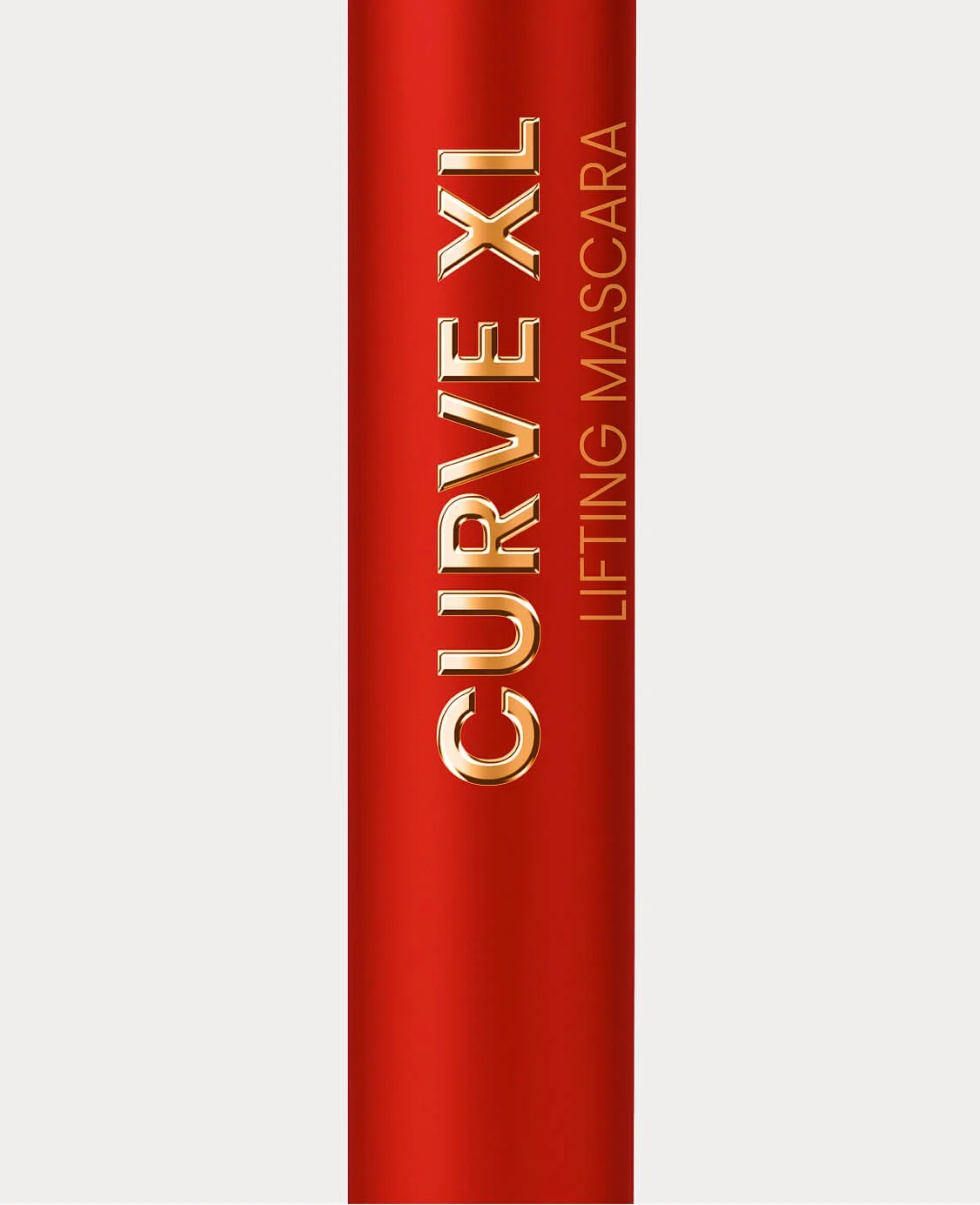 Paquete de gel lifting de máscara facial con marca CyberXLL en letras grandes y doradas sobre fondo rojo_Mascaras deliplus_mercadona_Packaging de cosmetica de estudio berlin