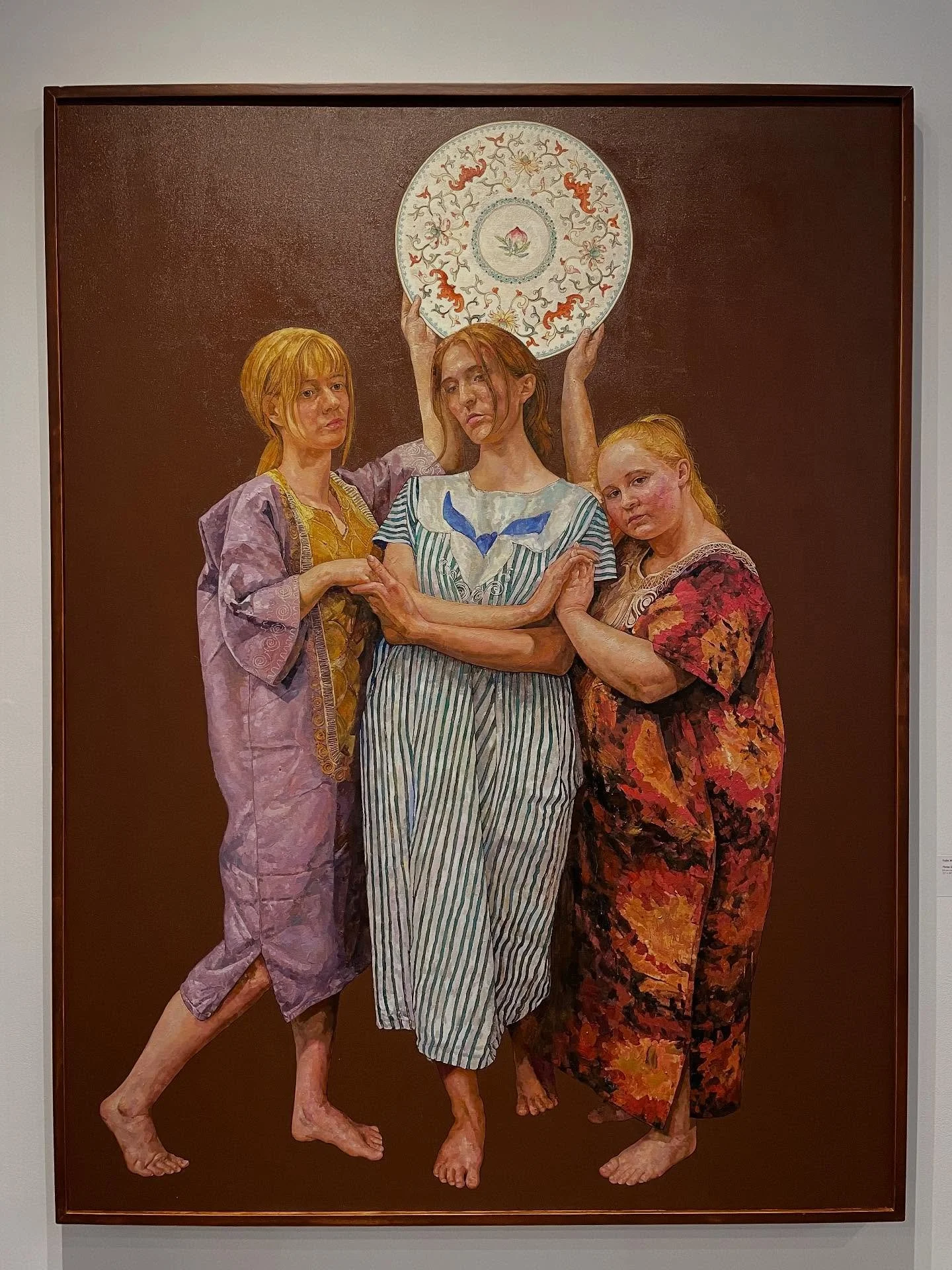 Tonight was the opening reception of “Cross the Ocean” by artists Poul Nielsen & Yulin Wang in the beautiful Yuill Family Gallery at Medalta.
This is the second show I’ve seen Yulin Wang’s “Three Graces” in, a