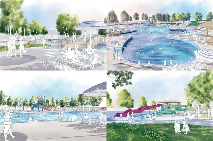 Residents of the south side have been asking for a pool for years. And many of us have fond memories of days spent at Riverside Waterslide, and have wondered if we’ll ever see the return of outdoor waterslides to our community. I’m excite