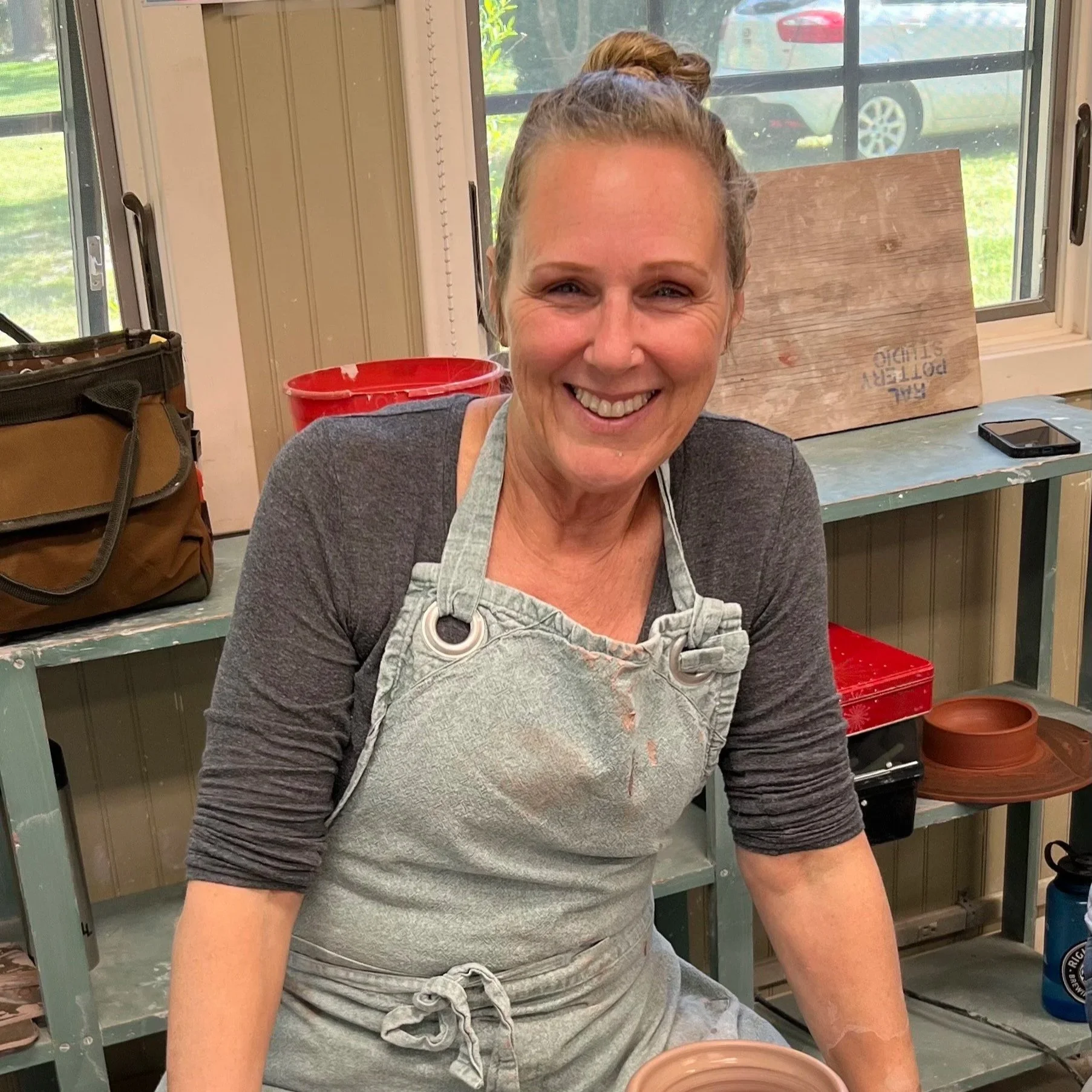 Rooted in a lifelong love of creativity, Suzie Goodenough from It's a Good Day for Pottery creates functional pottery inspired by the earth, spirituality, and the calming rhythms of the sea. A chaplain by profession, Suzie first came to pottery as a 