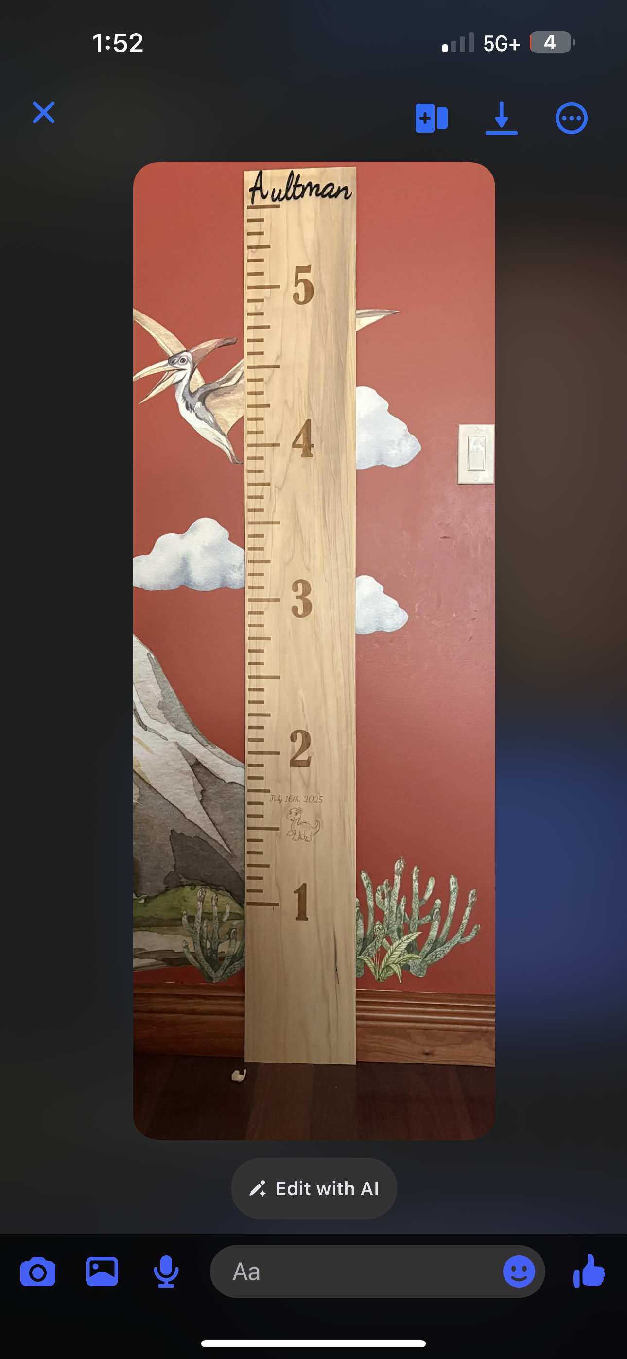 Ruler Growth Chart
