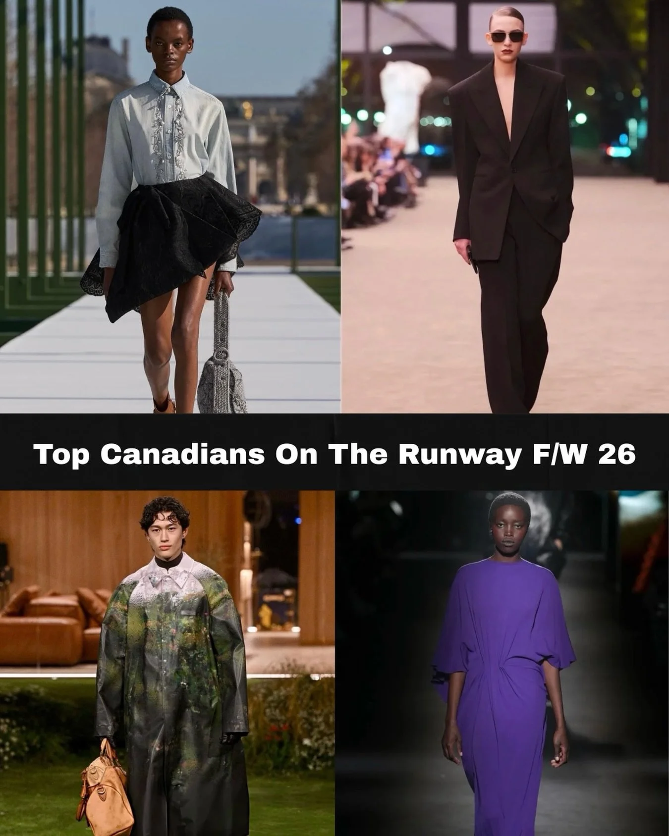 This season Canadian talent showed up globally, consistently, and with presence.

At Models of Canada, our focus is simple: recognition where it&rsquo;s due. No rankings, just acknowledgment of the work, the commitment and the impact.

To the Canadia