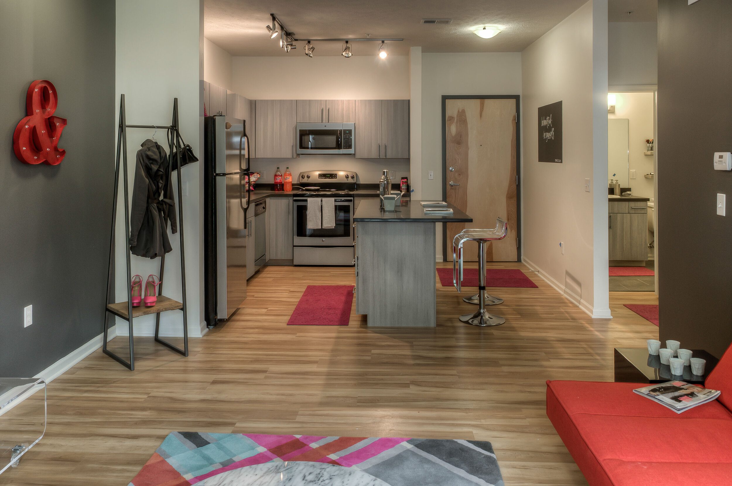 Spaces Apartmetns Omaha Interior View from Living Room 106.jpg