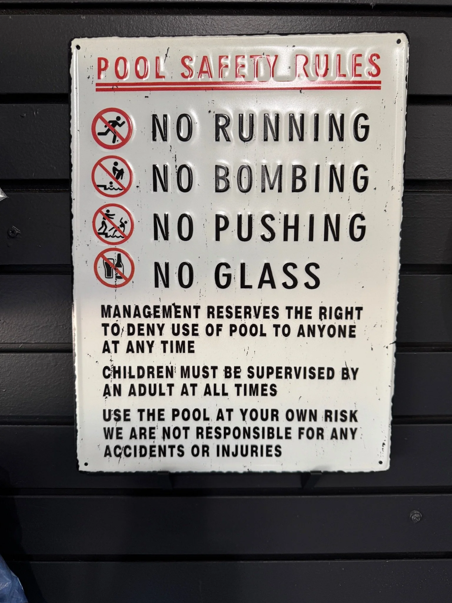 Pool & Patio Decoratve Signs