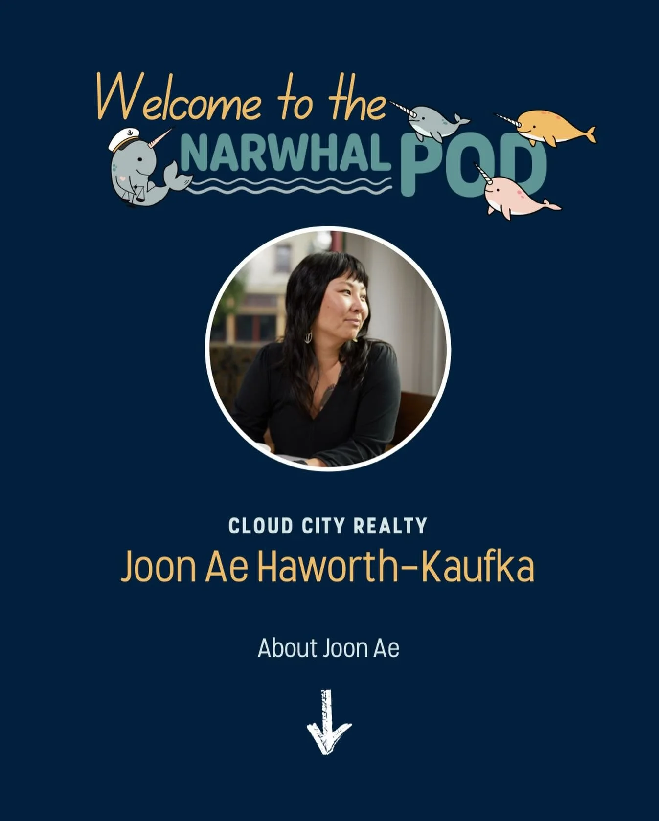 Welcome to the Pod, Joon Ae Haworth-Kaufka  Co-Founder &amp; Chief Everything Officer at Cloud City Realty  
Cloud City Realty is Portland&rsquo;s only commercial real estate brokerage focused specifically on small, local businesses, organizations, a