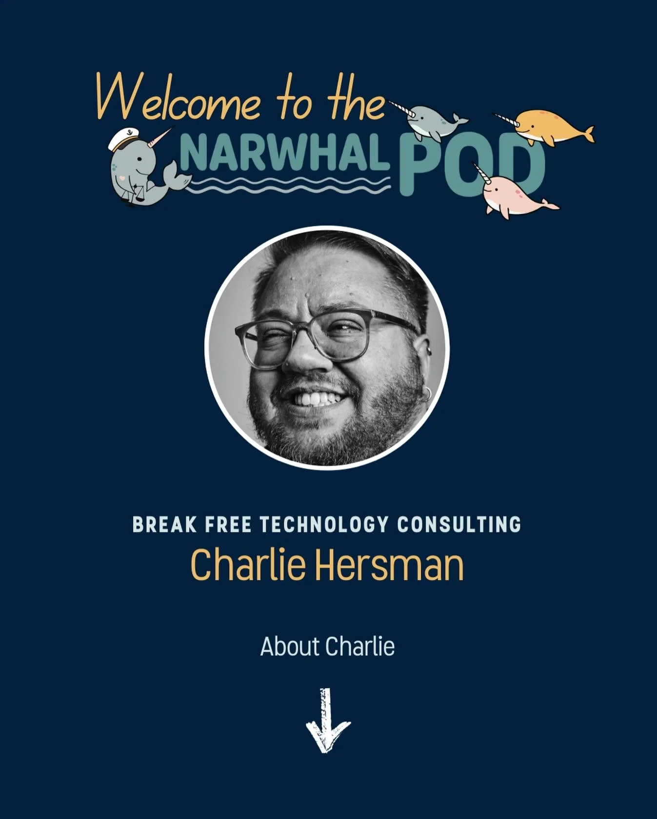Welcome to the Pod, Charlie Hersman, Founder of @breakfreetechnology. 

Charlie works with entrepreneurs, organizations, and businesses to make technology feel supportive instead of overwhelming. The focus isn&rsquo;t on tech for tech&rsquo;s sake &m