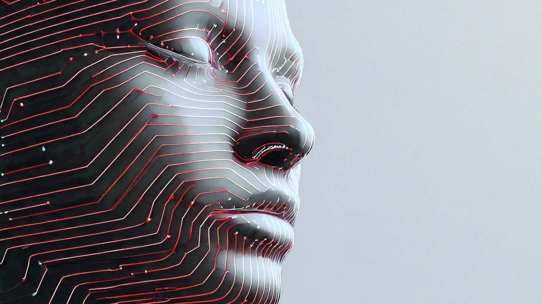 An abstract digital representation of AI technology transforming the modern accounting and tax profession.