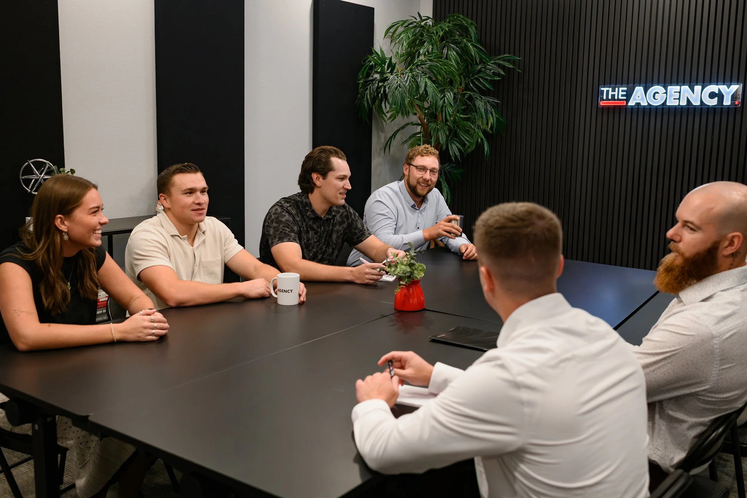The Agency Recruiting conference room meeting