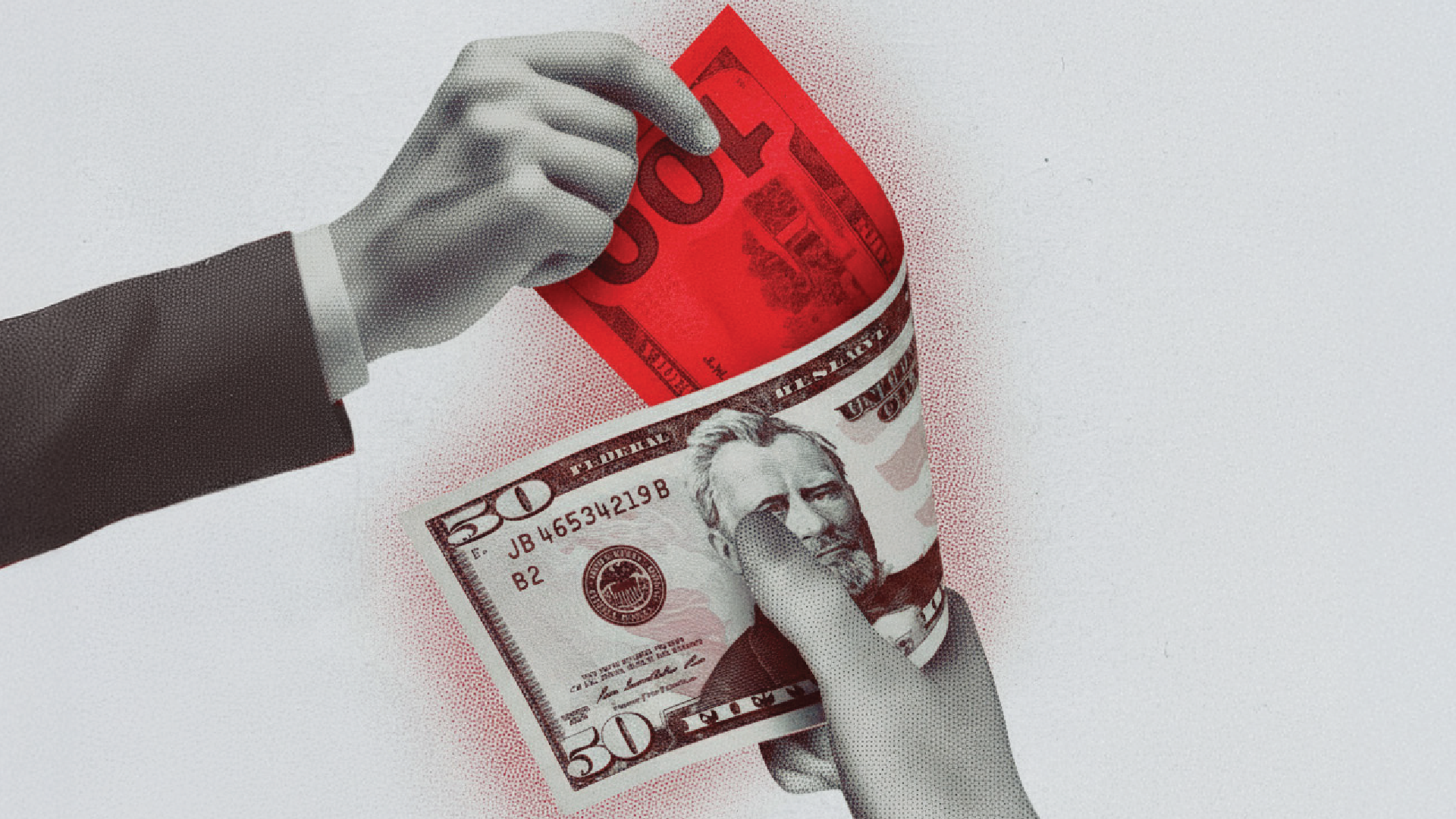 A conceptual graphic of hands holding money, representing the significant salary increase and earning potential gained from CMA, CIA, and CFA certifications.