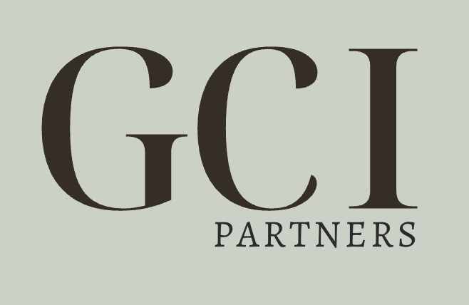 Logo with large letters 'GCI' and smaller word 'PARTNERS' underneath.