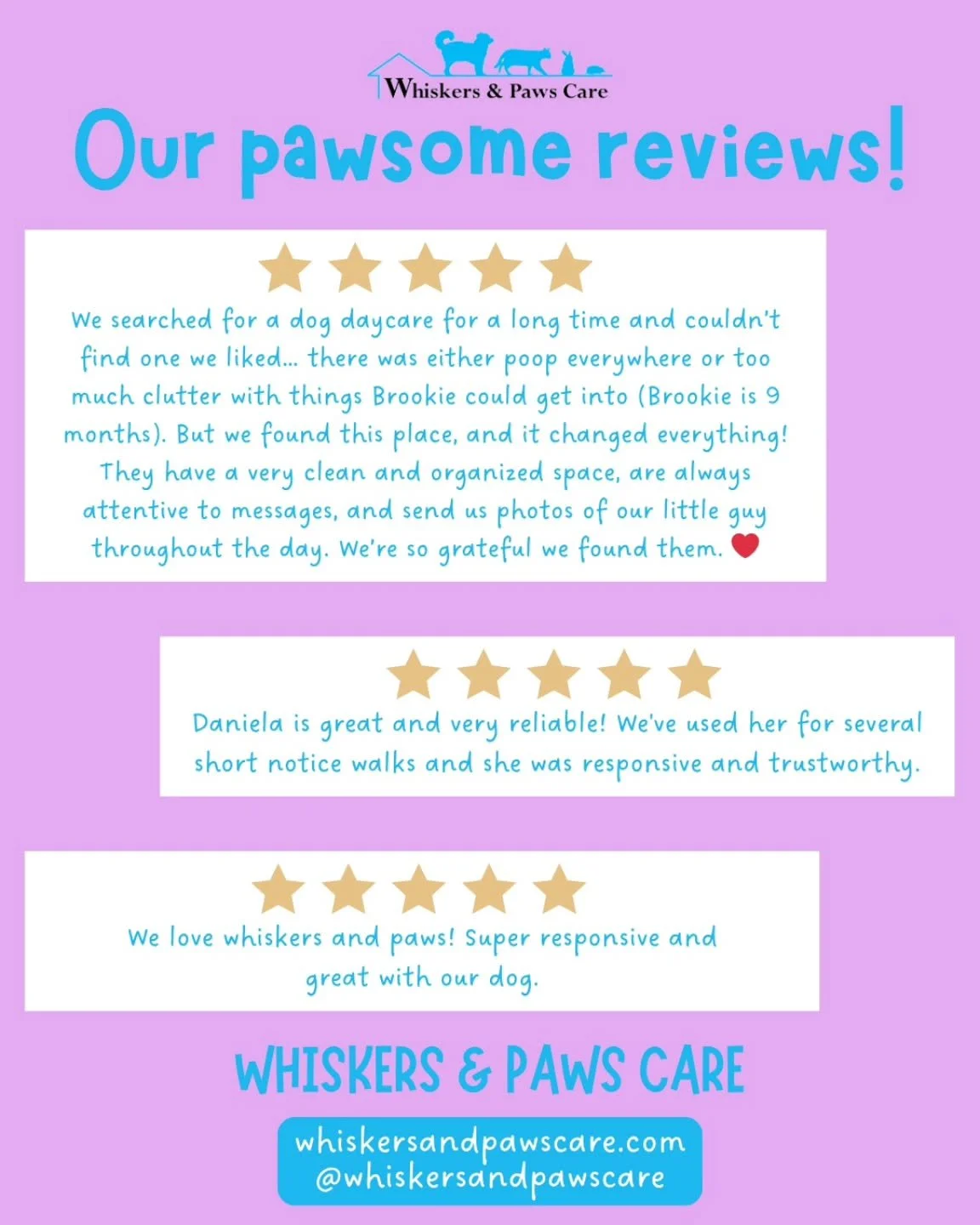 Our pawsome reviews! 👌🐈&zwj;⬛️🐈🐶

#Stamford #petsitter #dogwalker #petsitting #smallbusiness
