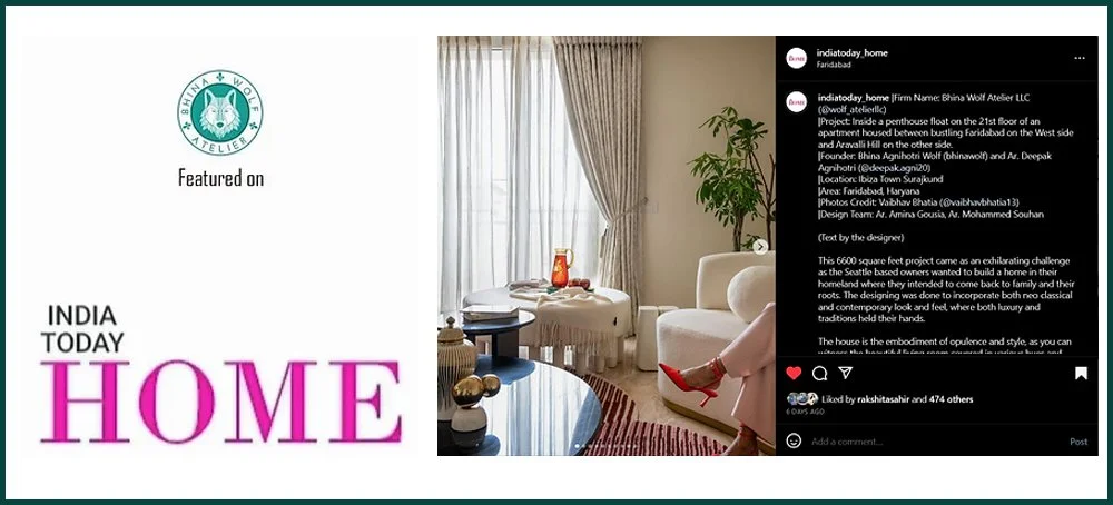 2023 Feature 

Inside a penthouse float on the 21st floor of an apartment housed between bustling Faridabad on the West side and Aravalli Hill on the other side. 