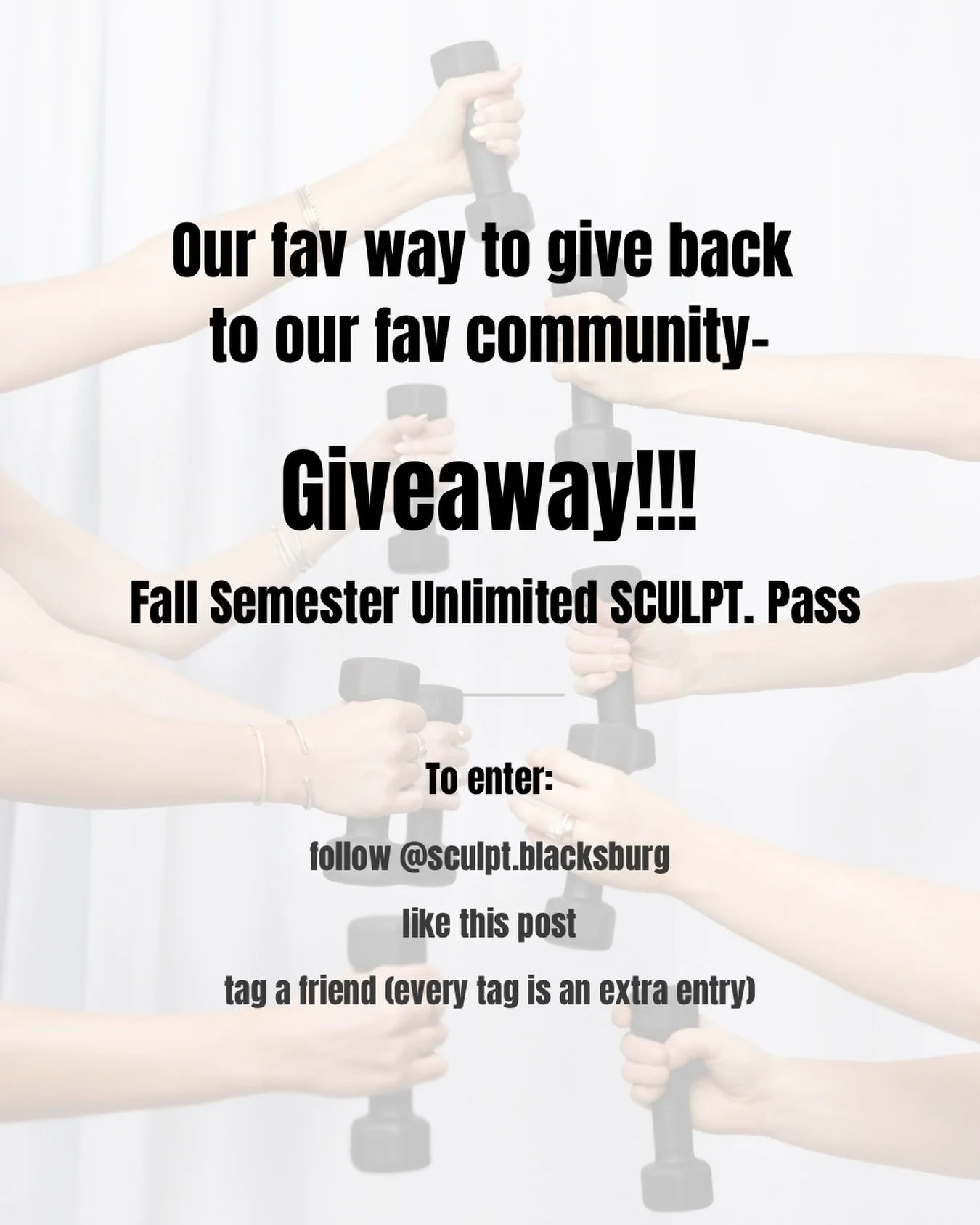 The winner will be announced 8/9 🖤