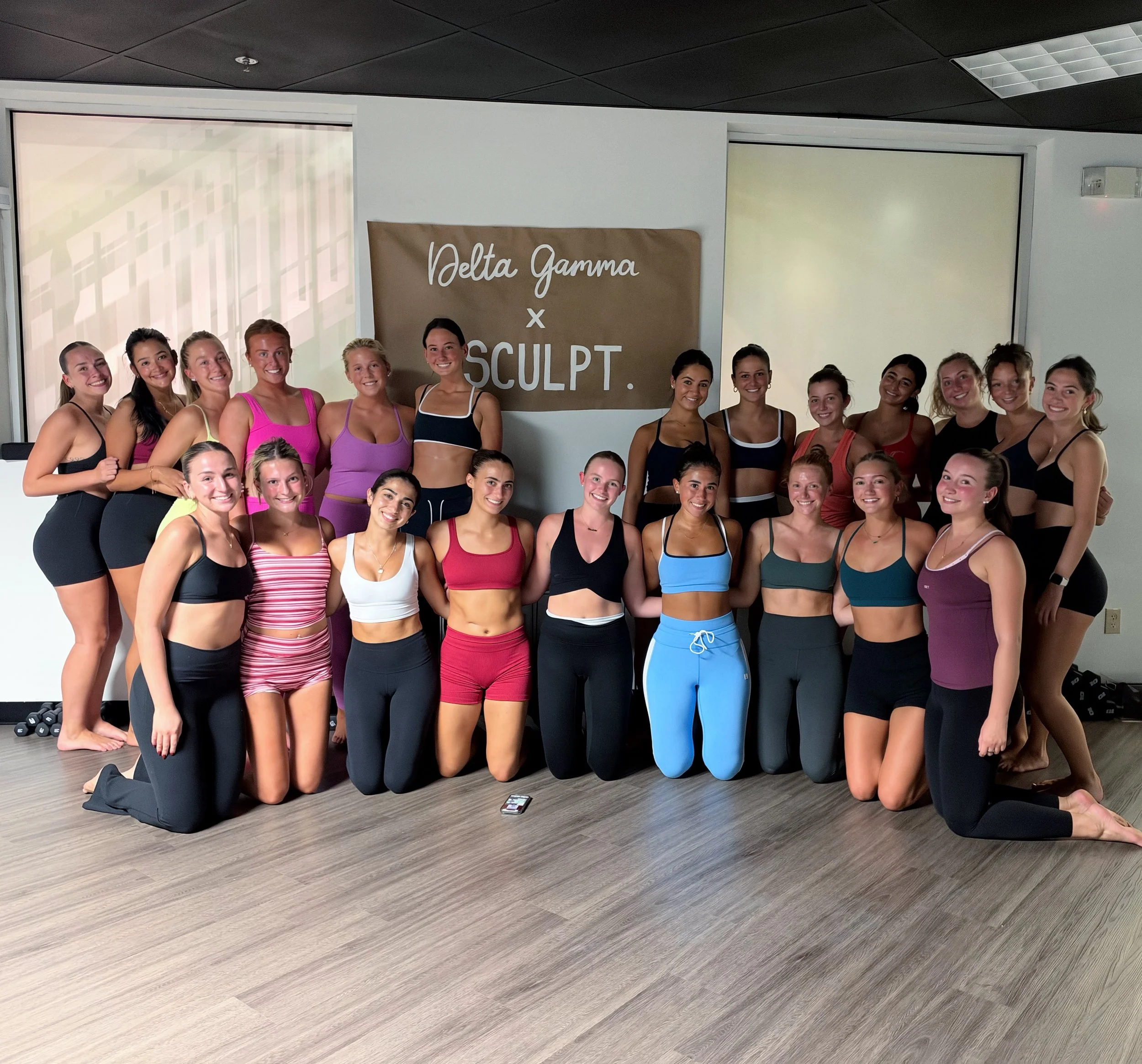 SCULPT. loves @deltagammavt !!!! Sisterhood classes were a blast tonight 👯&zwj;♀️