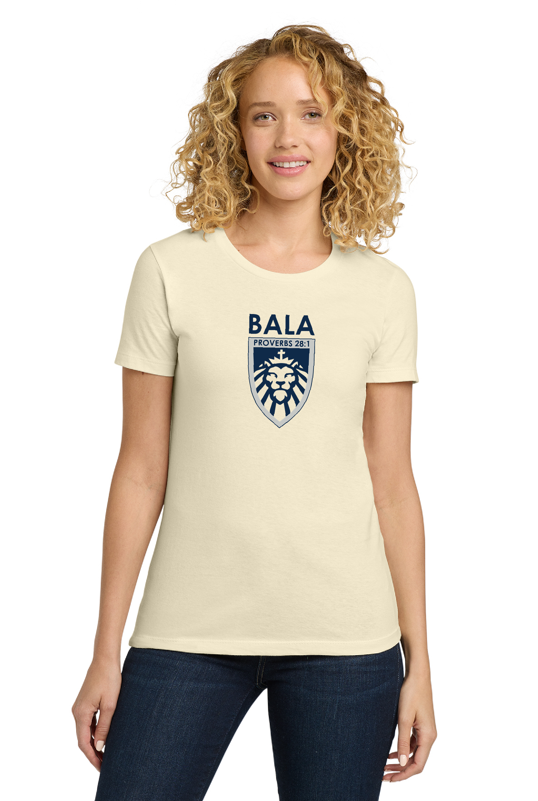 BALA Soft Cotton Women's Tee (Front-Natural).png