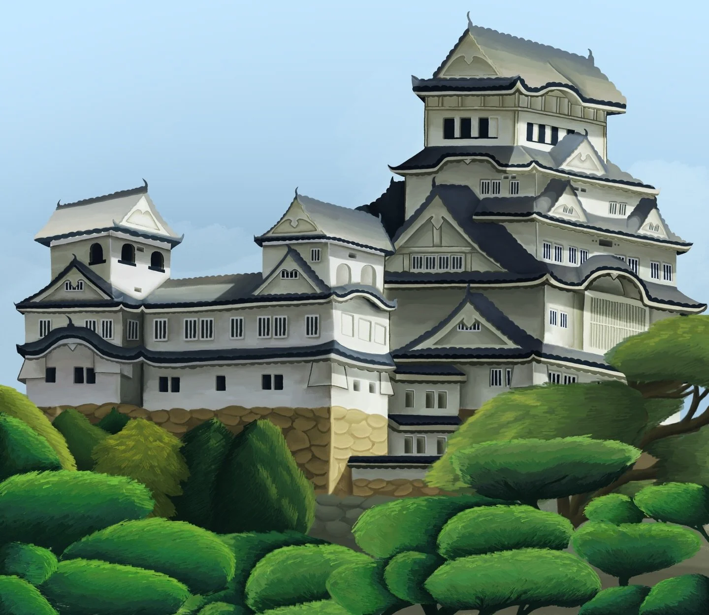 54 hours and 47 minutes, that&rsquo;s the total amount of time I spent working on this project 😭 This is a digital painting of Himeji Castle in Japan.
#japan #digitalpainting #digitalart #landscapepaintings